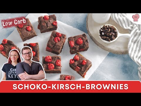 🍫😋 Schoko-Kirsch Brownies - Das ultimative Low Carb Rezept 🍫😋