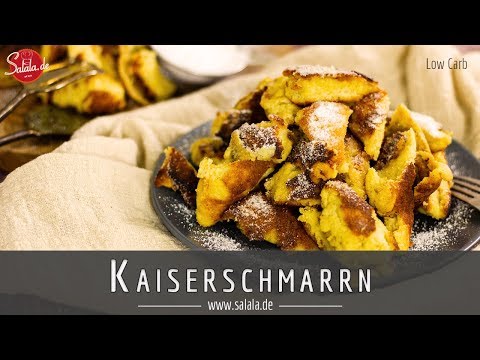 Kaiserschmarrn ohne Eiweißpulver ohne Mehl Rezept Low Carb glutenfrei