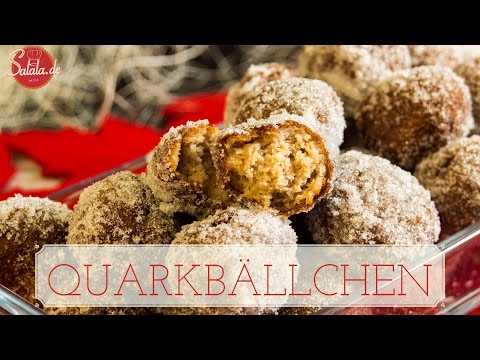 Quarkbällchen selber machen - Gebäck glutenfrei - Low Carb backen zuckerfrei - salala.de