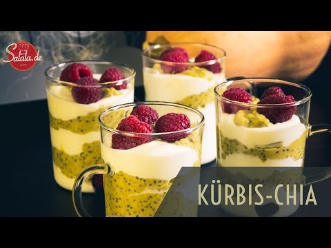 Kürbis Chia Frühstück Low Carb glutenfrei zuckerfrei - salala.de