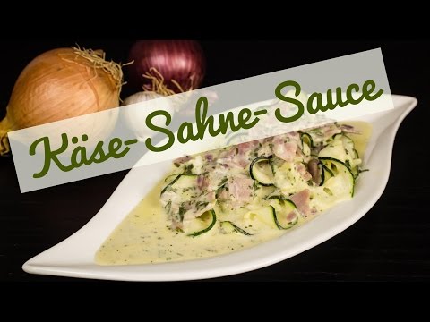 Käse Sahne Soße - Low Carb Nudelgericht - glutenfrei - schnell und einfach - salala.de