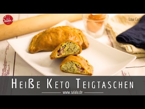 Heiße Keto Teigtaschen ohne Mehl Low Carb Rezept mit Fathead Teig