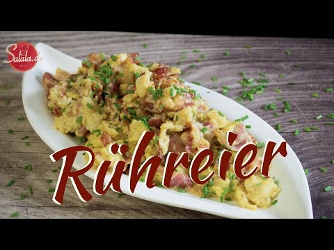 Rühreier extrem lecker und saftig - Rührei - Low Carb kochen - salala.de