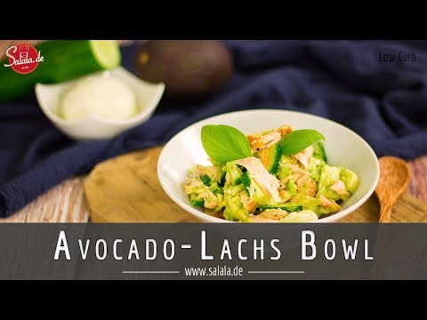 Avocado Lachs Bowl schnelles Keto Mittagessen Rezept