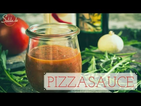 Pizzasoße selber machen - schnelle Pizzasauce - einfach kochen - Low Carb zuckerfrei - salala.de