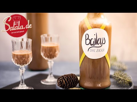 Baileys oder Irish Cream ganz einfach selber machen I Low Carb Rezept für Schoko-Sahne-Likör