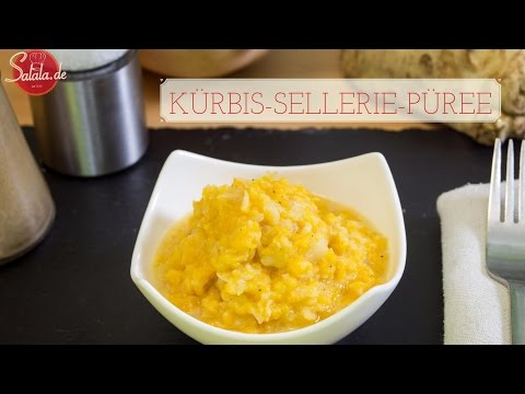 Kürbis-Sellerie-Püree - Low Carb Kartoffelbrei - Beilage - vegetarisch glutenfrei salala.de