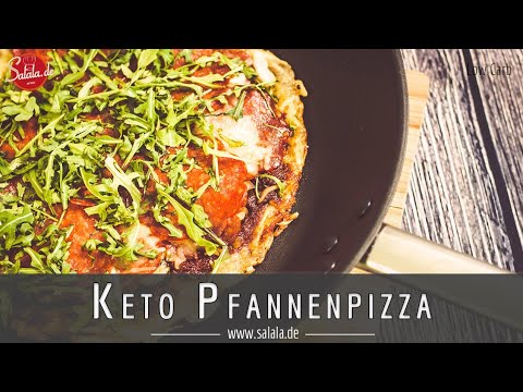 Keto Pfannenpizza mit Käseboden die musst Du nachmachen Low Carb Rezept ohne Mehl