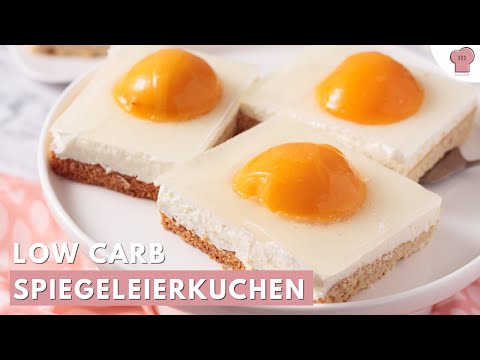 Unglaublich lecker 😋! Spiegeleierkuchen // Pfirsichkuchen - Low Carb Rezept // #Osterprojekt2022