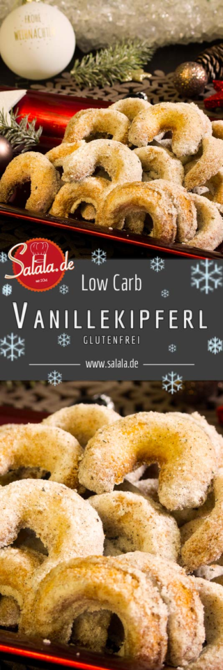 Vanillekipferl Low Carb und glutenfrei • salala.de