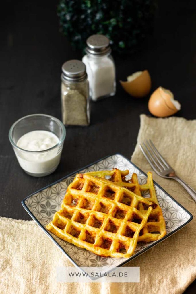 Chaffle Keto und Low Carb Käsewaffel