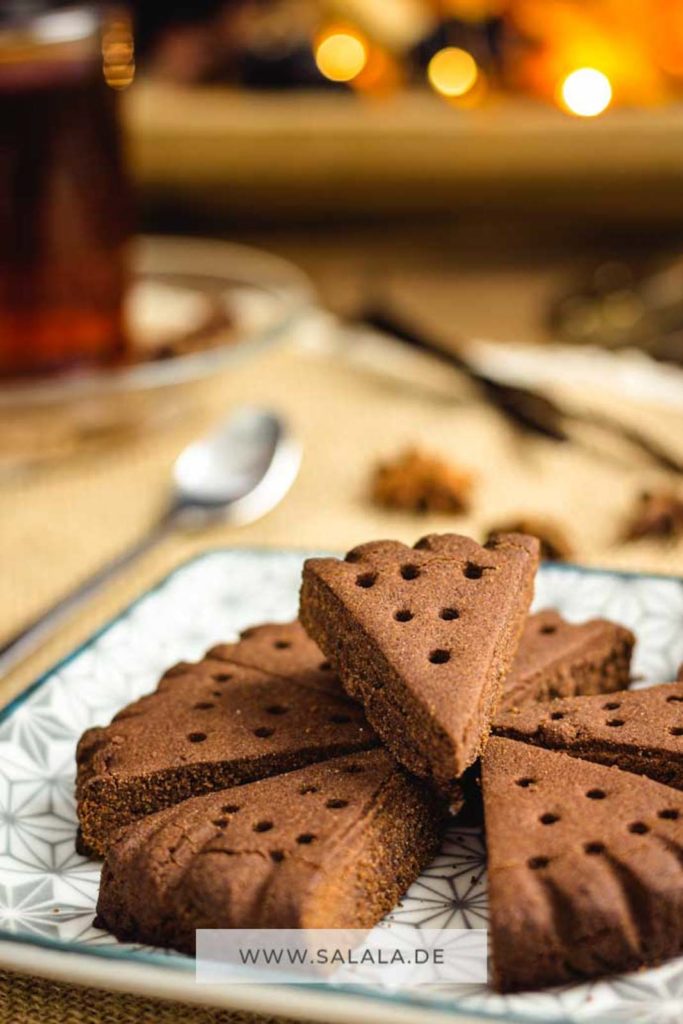 Keto Shortbread mit Kakao aus nur 4 Zutaten und 1 g KH pro Stück I glutenfreies Rezept