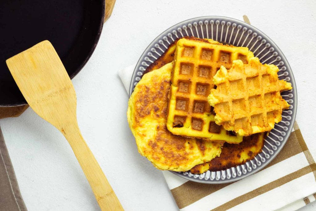 Chaffles ohne Mozzarelle Keto Waffel