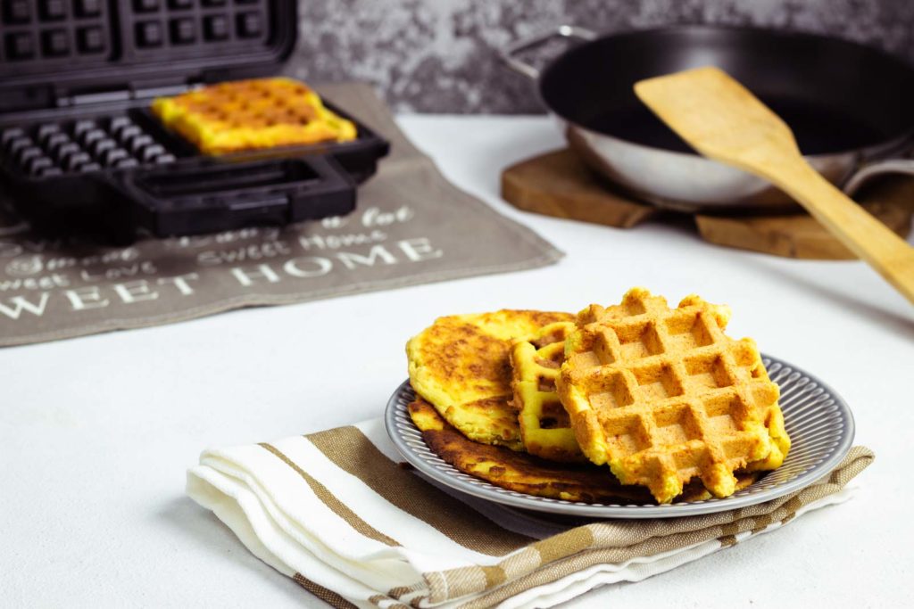 Chaffles ohne Mozzarelle Keto Waffel