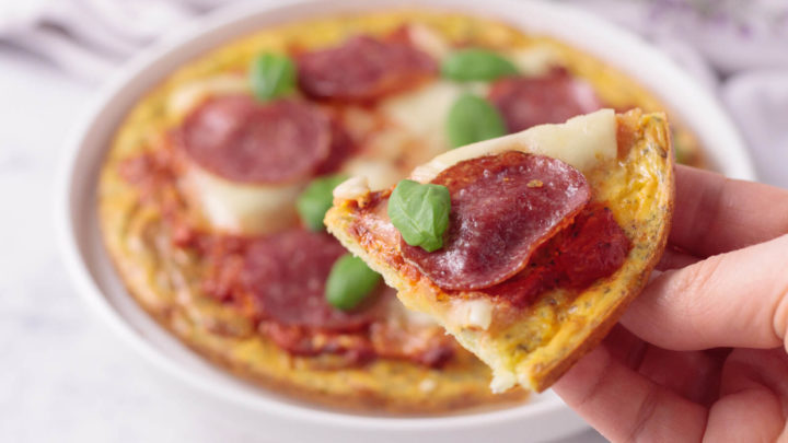 Keto Pizza Omelette Rezept