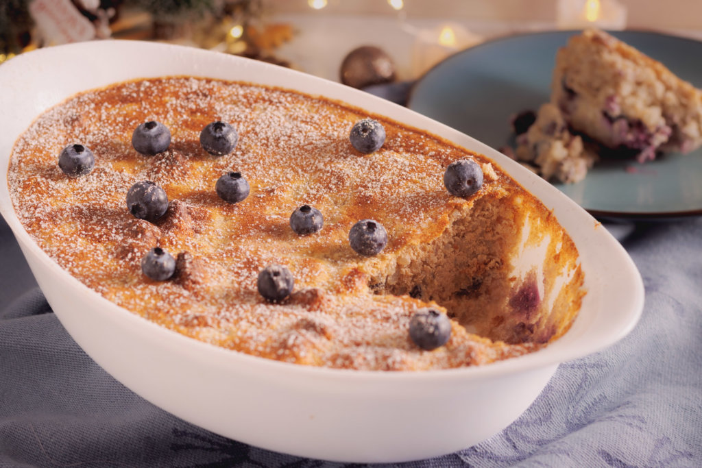 Zuckerfreier Milchreisauflauf mit Quark Low Carb aus Shileo Konjak Reis