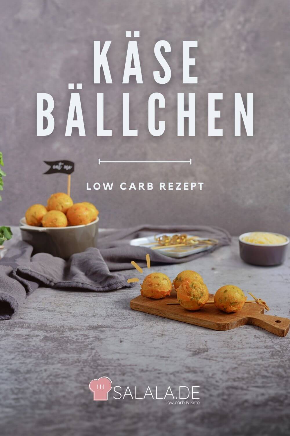 Käsebällchen mit Speck - Keto Snack • salala.de