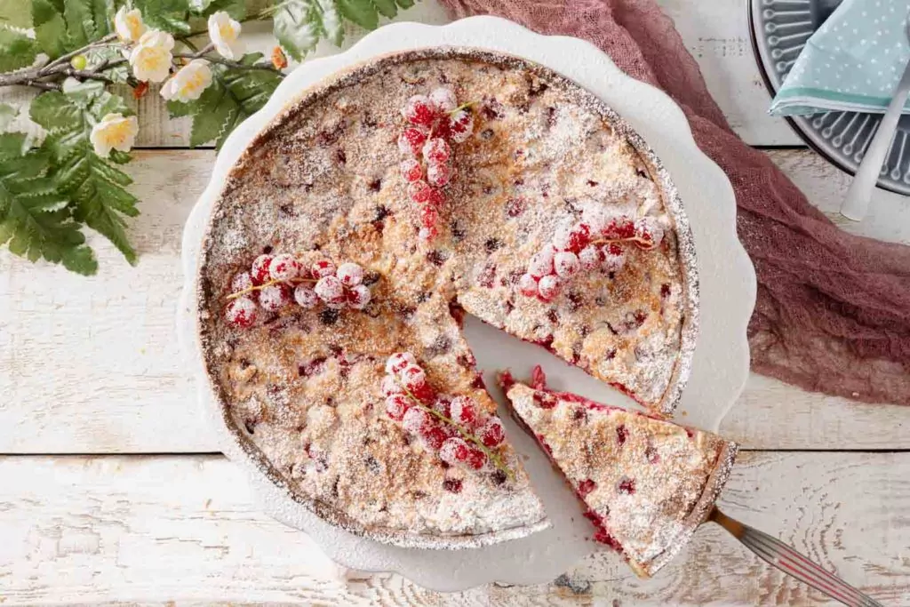Johannisbeer Baiser Kuchen ohne Zucker