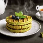 Matcha Chaffles Keto Waffel Rezept